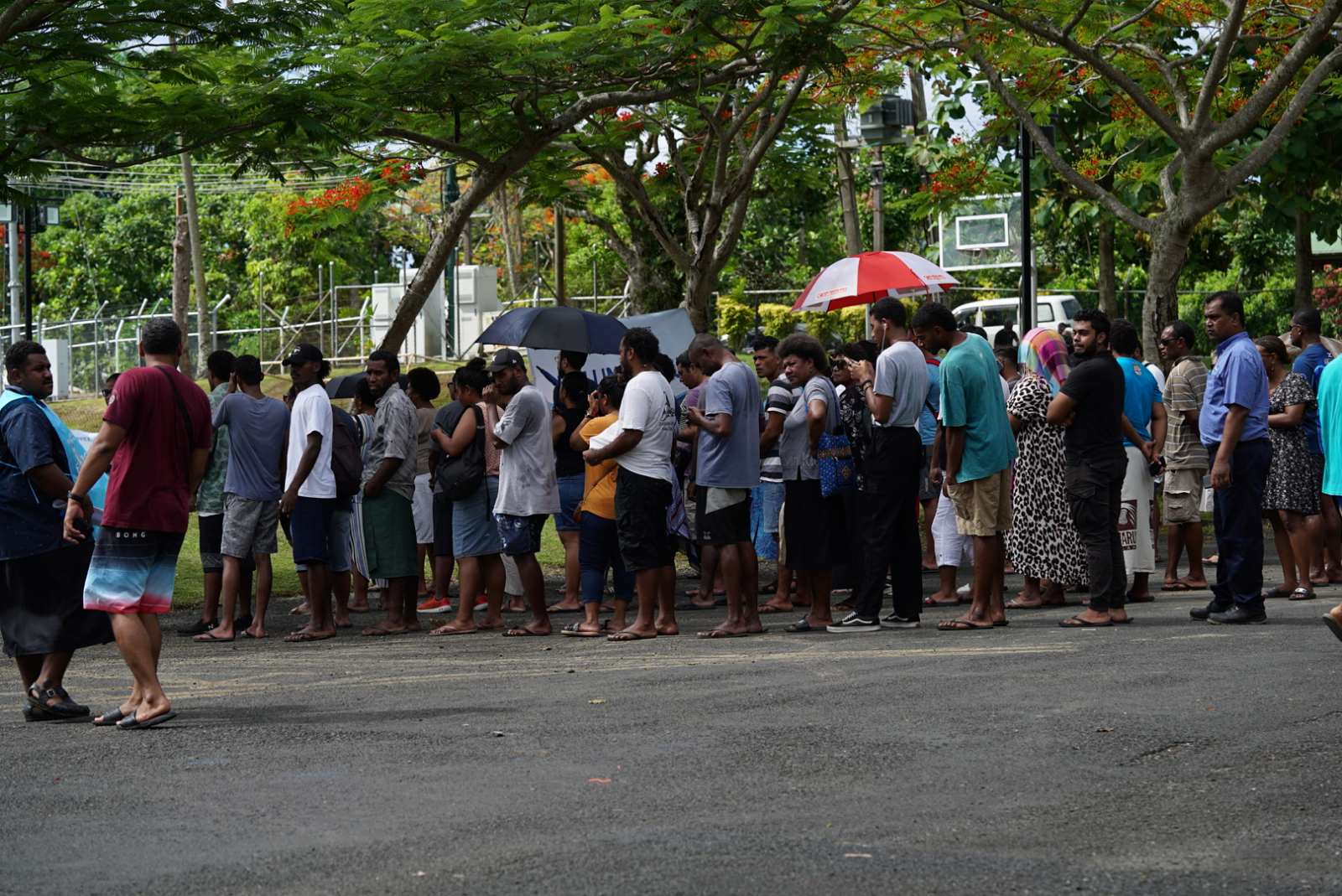 Fiji voters at USP’s Statham Campus, Suva Point